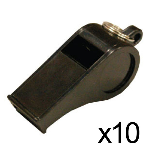 BUFFALO SPORTS MEDIUM THERMO PLASTIC WHISTLE 658 - PACK OF 10 (WHI002x10)