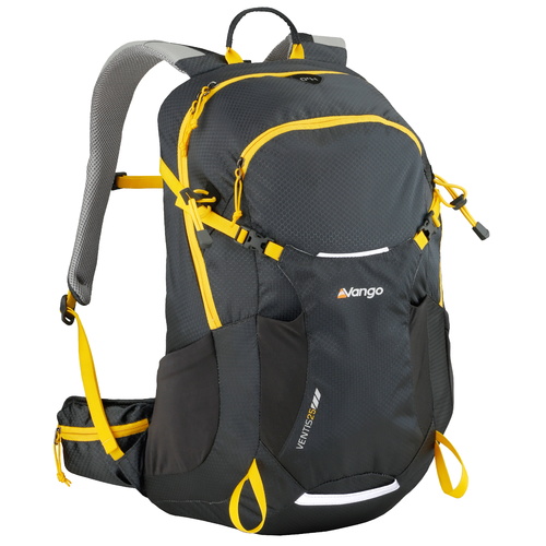 VANGO VENTIS 25L DAYPACK BACKPACK - GREY - X-AIR BACK SYSTEM (VRS-VE25-LGRY)