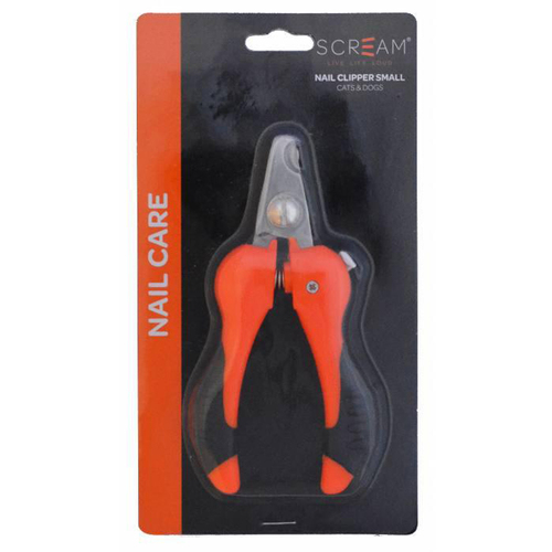 Scream Nail Clipper for Cats & Dogs Loud Orange Small