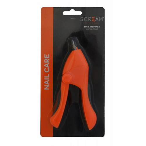 Scream Nail Trimmer Grooming Tool for Cats & Dogs Loud Orange