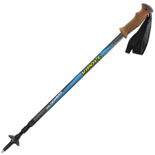 VIPOLE WILDERNESS AS CORK TREKKING POLES - PAIR - ALU 7075 SHAFT (VIP-HS1831)