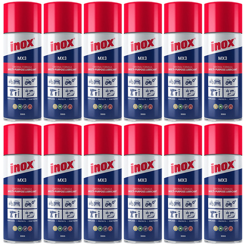 12 PACK INOX MX3 ORIGINAL FORMULA LUBRICANT AEROSOL 300g (MG-44200x12)