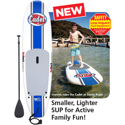 REDBACK CADET KIDS 8 FOOT JUNIOR STAND UP PADDLE BOARD + PADDLE & LEG ROPE