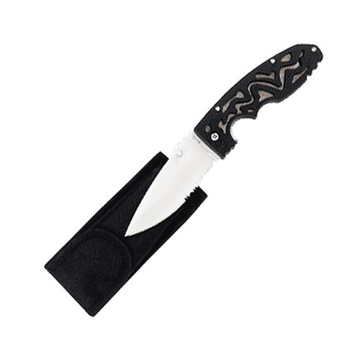Fury Cherokee Serrated Rubber Handle Pocket Knife 120mm Closed Length (36639)