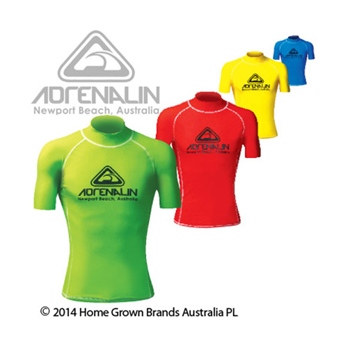 LAND & SEA JUNIOR HIGH VISABILITY SHORT SLEEVE RASH VEST