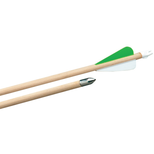 HART WOODEN PRACTICE TARGET ARROWS - 12 PACK - DRAWN STEEL POINTS (1-118)