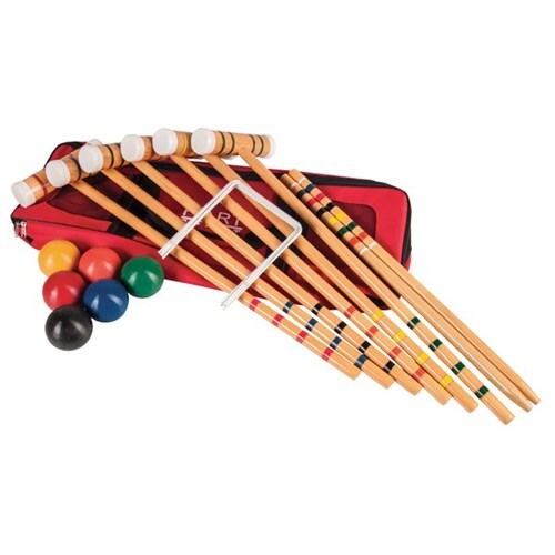 HART SENIOR CROQUET SET - FULL SIZE SIX PLAYER SET (16-340)
