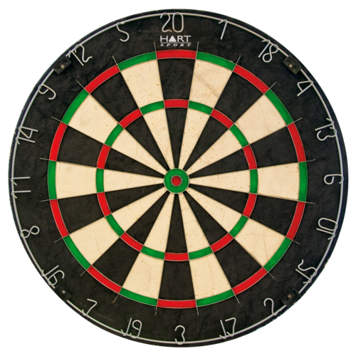 HART TOURNAMENT DART BOARD - QUALITY BRISTLE DARTBOARD OFFICIAL SIZE (16-700)