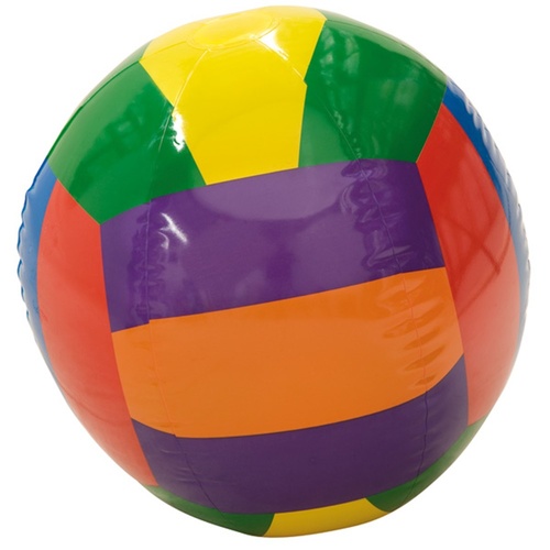 HART BEACH BALL - TRADITIONAL LIGHTWEIGHT MULTI-COLOUR INFLATABLE BALL (33-558)