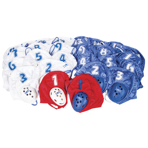 HART WATER POLO CAP SET - DURABLE COATED NYLON MATERIAL WITH EAR GUARDS (18-155)