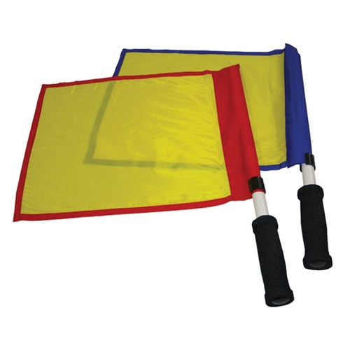 HART TOUCH RUGBY JUDGES FLAGS - PAIR - LIGHTWEIGHT NYLON FLAGS (9-737)