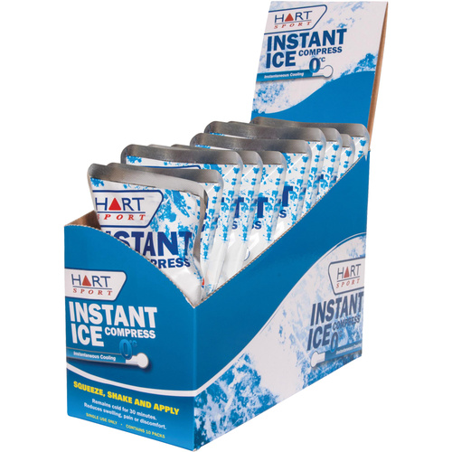 HART INSTANT ICE COMPRESS PACKS - BOX OF 10 - INSTANT PAIN RELIEF (12-216)