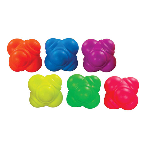 HART NEON REACTION BALL SET - BRIGHT, FUN, RUBBER BALLS  (16-053)