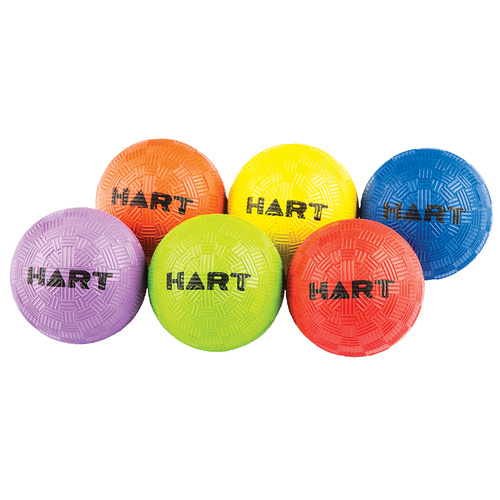 HART RAINBOW MINI PLAYBALL SET - INFLATABLE PLAYBALLS IN SIX COLOURS (33-547)