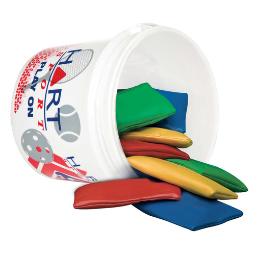 HART BUCKET OF FLAT BEAN BAGS - INCLUDES 12 BEAN BAGS (41-258)