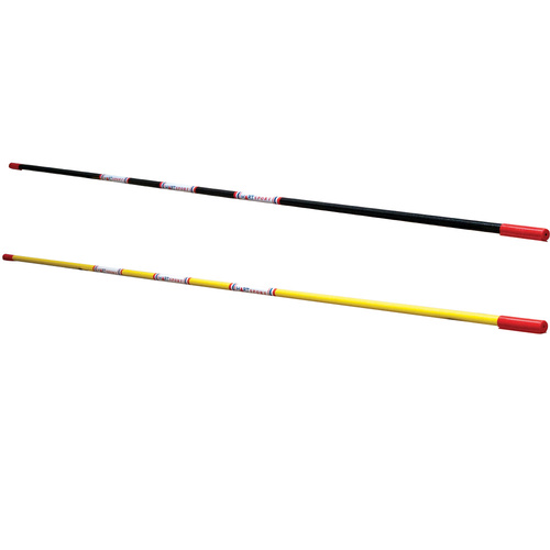 HART FIBREGLASS HIGH JUMP CROSSBAR WITH FLAT RUBBER END CAPS