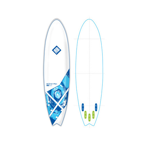 REDBACK QUINTET FISH 6' 6" WATER SURFBOARD - HIGH PERFORMANCE SURF BOARD