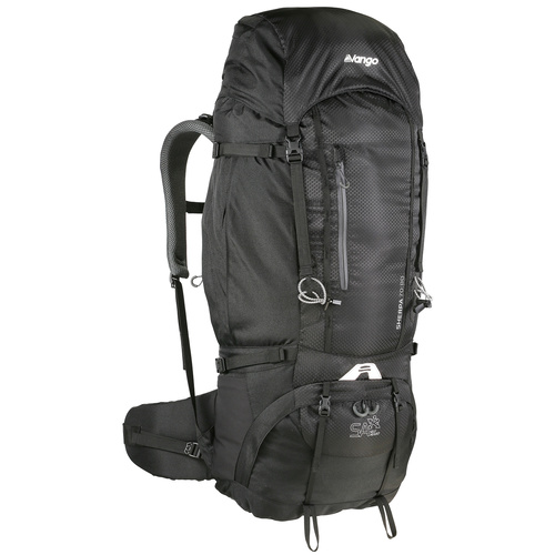 VANGO SHERPA 70L + 10L HIKING TREKKING RUCKSACK BAG - BLACK (VRS-SH70-NBLK)
