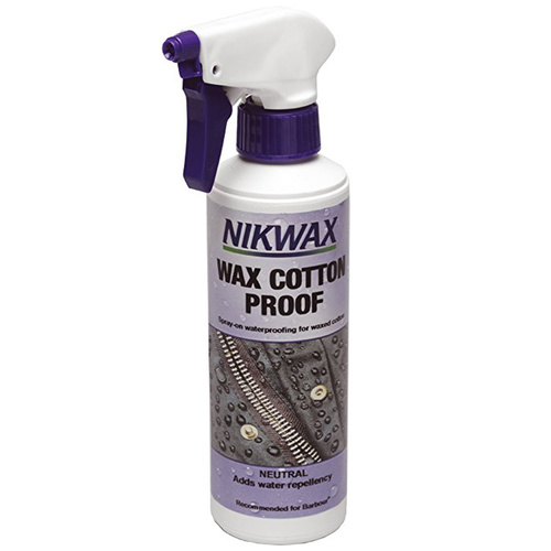 NIKWAX SPRAY ON WAX COTTON PROOF 300ML - ADDS WATER REPELLENCY (NIK COT W)