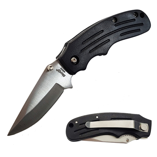 Fury Captain Black Pocket Knife 95mm Closed Length (44413)