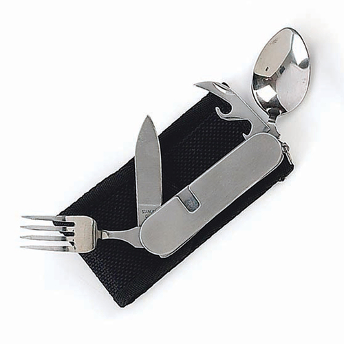 Fury Camping Utensil w/ Sheath 94mm Closed Length (44470)