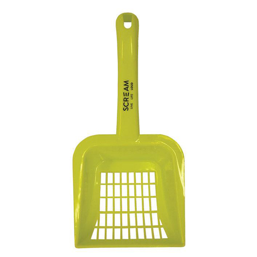 Scream Litter Scoop for Litter Tray Loud Green 28 x 13cm