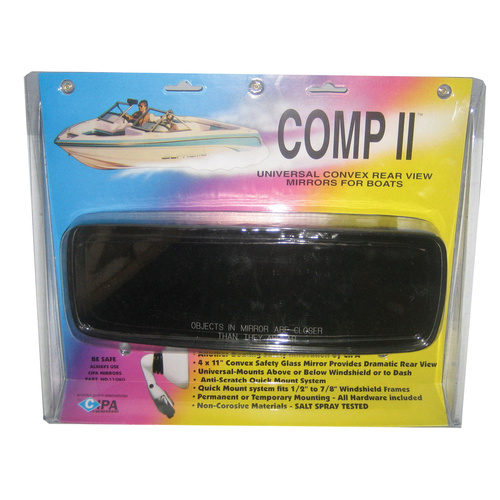 WILLIAMS COMP 2 MARINE SKI BOAT WAKE BOAT 4" x 11" REARVIEW MIRROR M11083