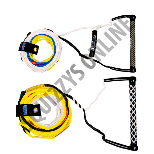 WILLIAMS 5 LOOP WATERSKI ROPE AND LONG OR SHORT VEE HANDLE 