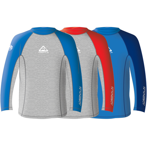 NEW ADRENALIN BOYS BEACH LONG SLEEVE LYCRA RASH TOP - UPF 50+ RATING