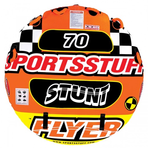 Sportsstuff Stunt Flyer 2 Person Inflatable Towable Water Ski Tube 53-1651
