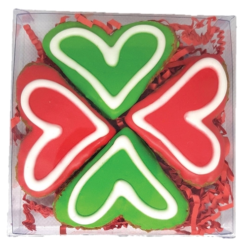 Huds & Toke Horse Christmas Love Heart Gift Box Pet Treats 4 Pack