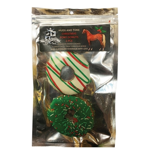 Huds & Toke Horse Christmas Large Pony Donuts Pet Treats 2 Pack