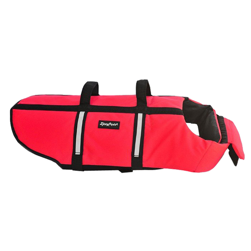 Zippy Paws Doggy Life Jacket Dog Safety Vest Red Large 28-32 Inch
