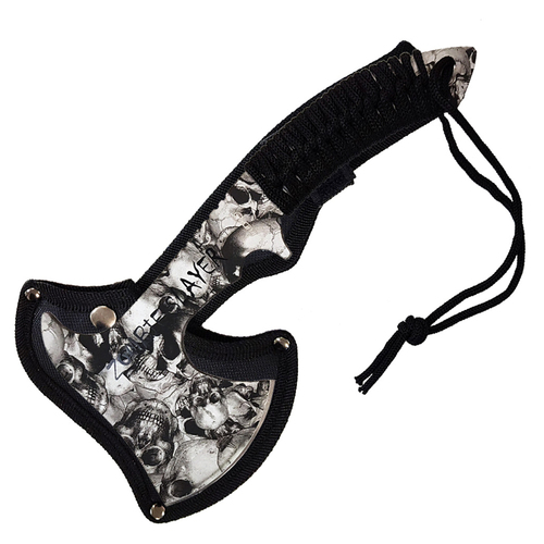 Fury Skull Survival Throwing Axe Tomahawk Hatchet w/ Sheath 247mm (74422)