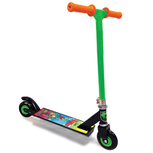 Adrenalin Trixter Kids Stunt Push Scooter - Black / Green