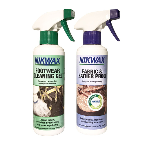 NIKWAX TWIN FABRIC & LEATHER CLEANING SPRAY & GEL