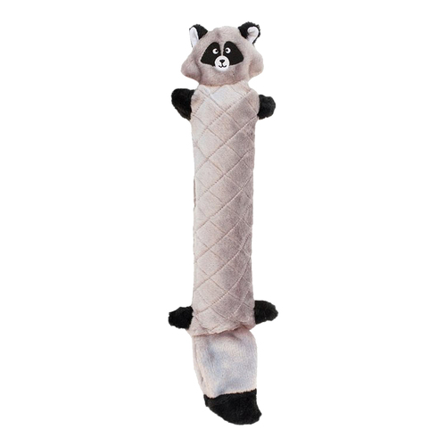 Zippy Paws Jigglerz Raccoon Plush Dog Squeaker Toy 53 x 14cm