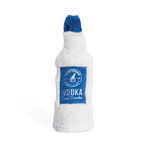 Zippy Paws Happy Hour Crusherz Vodka Plush Dog Squeaker Toy