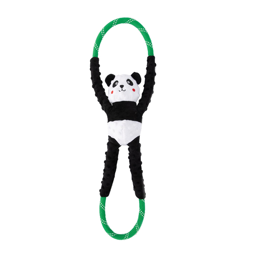 Zippy Paws RopeTugz Panda Interactive Play Durable Pet Dog Toy