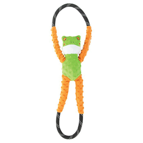 Zippy Paws Ropetugz Tree Frog Plush Dog Toy 71 x 17 x 12cm