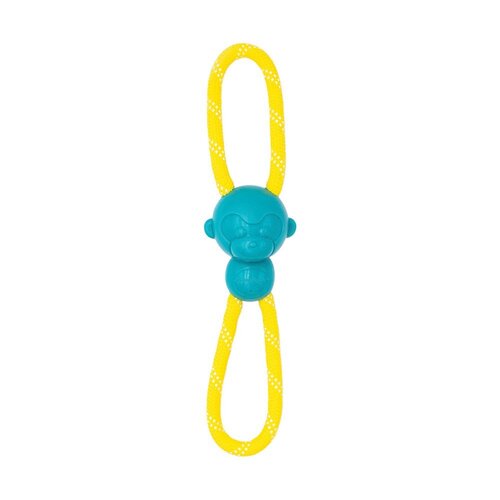 Zippy Paws ZippyTuff Monkey RopeTugz Plush Dog Toy Teal
