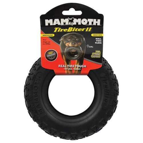 TireBiterII Paw Track Tire Interactive Play Dog Toy Medium