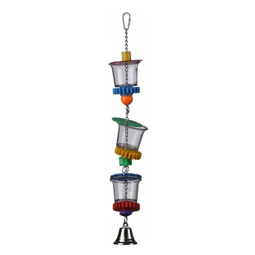 SuperBird Bottoms Up Bird Toy for African Greys Amazons & Eclectus 43 x 6.5cm
