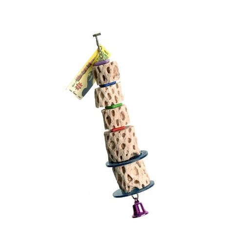 Pollys Pet Cactus Wood Tower Bird Toy Medium 4.4 x 23cm