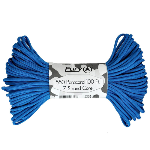 Fury Paracord 7 Strand Core Utility Cord 30m Blue (99351)