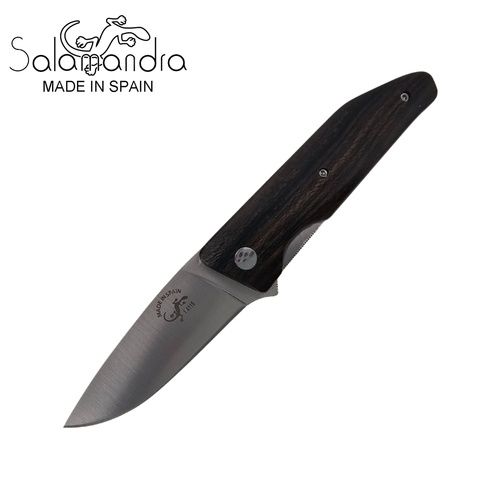 Salamandra Ziricote Wood Stainless Steel Pocket Knife 185mm (A190031)