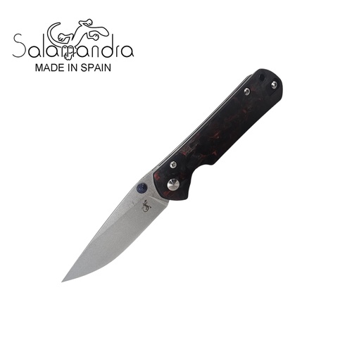 Salamandra Carbon Fiber Stainless Steel Pocket Knife 200mm (A831522)