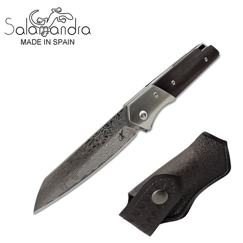Salamandra Damascus Steel Folding Pocket Knife 200mm (A836525)