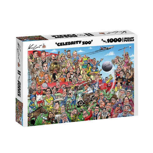 Kick Ass Games Whos Who in the Celebrity Zoo Jigsaw Puzzle 1000 Pieces