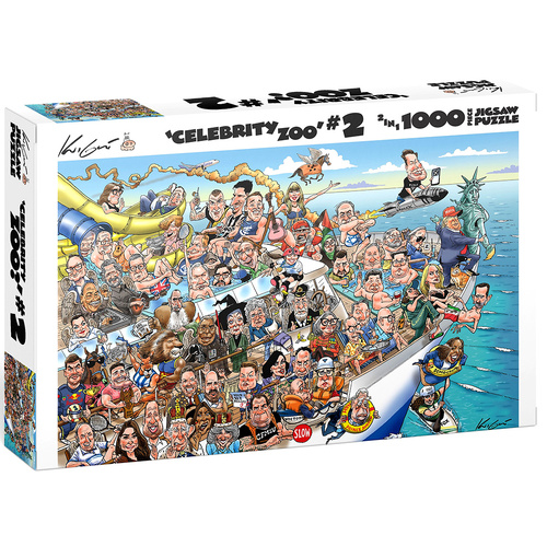 Kick Ass Games Mark Knights Celebrity Zoo #2 Jigsaw Puzzle 1000pcs (AAA081740)